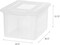 IRIS USA 4 Pack Letter/Legal Size File Box, File Folders, File Organizer